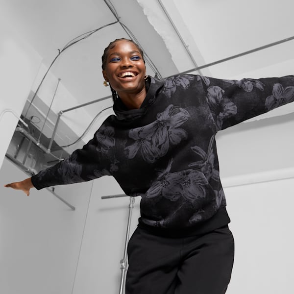 ESS Floral AOP Women s Hoodie PUMA